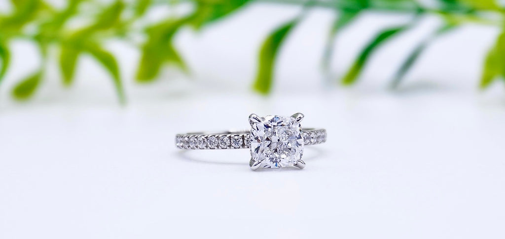 The Mon Cheri ring with an emerald cut diamond is perfectly framed with  three smaller diamonds, accentuating it's unique sparkle. Meanin... |  Instagram